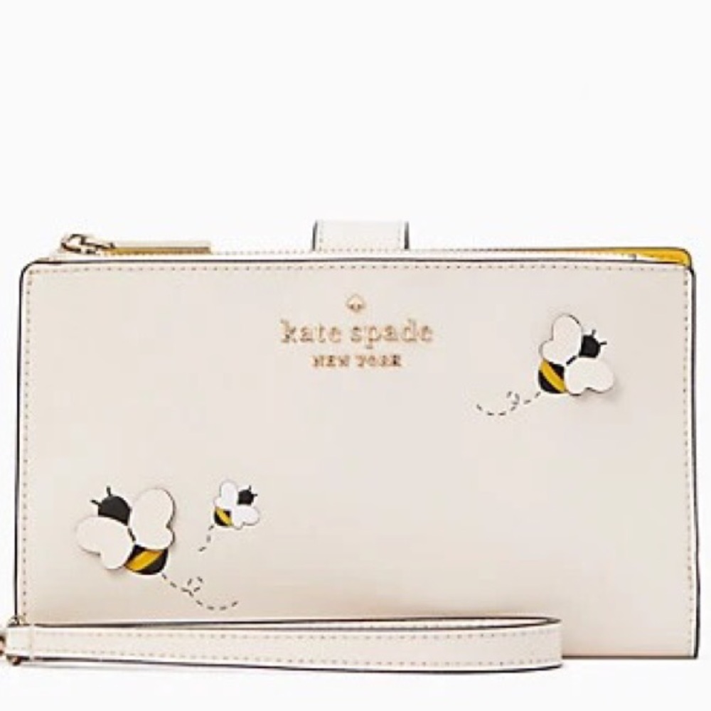 *NEW* Kate Spade honey bee phone wallet wristlet